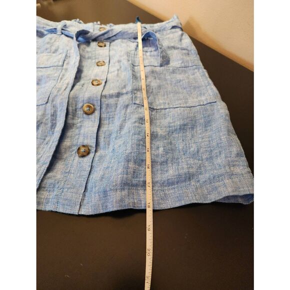 Jones New York roughed back chambray skort with tie size small - Picture 7 of 7